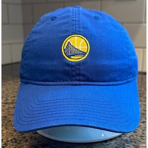 Golden State Warriors Mitchell & Ness Cap Hat Strapback Adjustable Blue Cotton‎